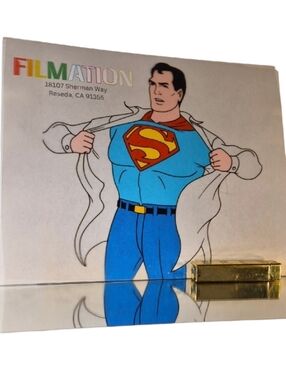 SUPERMAN Animation Cel Print - SUPERFRIENDS F1.